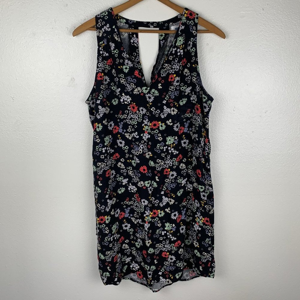 Old Navy Floral Black Mini Dress